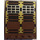 LEGO Brown Door 2 x 5 x 5 Revolving with Gold/Black Room Divider (30102 / 30344)