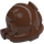 LEGO Brown Helmet with Side Sections and Headlamp (30325 / 88698)