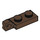 LEGO marron Charnière assiette 1 x 2 Verrouillage avec Single Finger sur Fin Verticale avec rainure inférieure (44301)