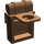 LEGO Braun Minifig Rucksack Non-Opening (2524)