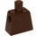 LEGO Brown Minifig Torso without Arms with Bomber Jacket (973)