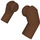 LEGO Brown Minifigure Arms (Left and Right Pair)
