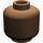 LEGO Braun Minifigure Kopf (Einbau-Vollbolzen) (3274 / 3626)