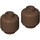 LEGO Brown Minifigure Head (Safety Stud) (3626 / 88475)