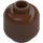 LEGO Brown Minifigure Head (Safety Stud) (3626 / 88475)