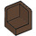 LEGO Brown Panel 1 x 1 Corner with Rounded Corners (6231)