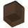 LEGO Brown Panel 1 x 1 Corner with Rounded Corners (6231)