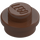 LEGO Bruin Plaat 1 x 1 Rond (6141 / 30057)