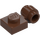 LEGO Brown Plate 1 x 1 with Clip (Thick Ring) (4081 / 41632)