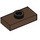 LEGO Brown Plate 1 x 2 with 1 Stud (without Bottom Groove) (3794)