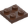 LEGO Brown Plate 2 x 2 (3022 / 94148)