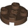 LEGO Brown Plate 2 x 2 Round with Axle Hole (with &#039;+&#039; Axle Hole) (4032)