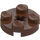 LEGO Brown Plate 2 x 2 Round with Axle Hole (with &#039;+&#039; Axle Hole) (4032)