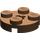 LEGO marron assiette 2 x 2 Rond avec Essieu Trou (avec trou d&#039;axe &#039;+&#039;) (4032)