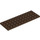 LEGO Brown Plate 4 x 12 (3029)