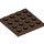 LEGO Brown Plate 4 x 4 (3031)