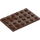 LEGO Brown Plate 4 x 6 (3032)