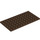 LEGO Brown Plate 6 x 12 (3028)