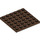 LEGO marron assiette 6 x 6 (3958)