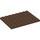 LEGO Brown Plate 6 x 8 (3036)