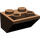 LEGO Bruin Helling 2 x 2 (45°) Omgekeerd met platte afstandsring eronder (3660)