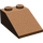 LEGO Braun Steigung 2 x 3 (25°) mit rauer Oberfläche (3298)