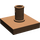LEGO marron Tuile 2 x 2 avec Verticale Épingle (2460 / 49153)