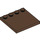 LEGO Brown Tile 4 x 4 with Studs on Edge (6179)