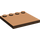 LEGO marron Tuile 4 x 4 avec Goujons sur Bord (6179)