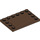 LEGO Brown Tile 4 x 6 with Studs on 3 Edges (6180)