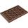 LEGO Brown Tile 4 x 6 with Studs on 3 Edges (6180)