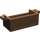 LEGO Bruin Treasure Chest Onderzijde met slots aan de achterkant (4738 / 54195)