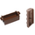 LEGO marron Treasure Chest (Charnière mince sans fentes à l&#039;arrière)