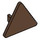 LEGO Brown Triangular Sign with Split Clip (30259 / 39728)