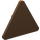 LEGO marron Triangulaire Sign avec clip fendu (30259 / 39728)