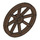 LEGO Brown Wagon Wheel Ø33.8 with 8 Spokes with Notched Hole (4489)