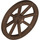 LEGO Brown Wagon Wheel Ø33.8 with 8 Spokes with Notched Hole (4489)