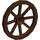 LEGO Brown Wagon Wheel Ø33.8 with 8 Spokes with Notched Hole (4489)