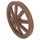 LEGO Brown Wagon Wheel Ø33.8 with 8 Spokes with Round Hole for Wheels Holder Pin (4489)