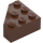 LEGO Brown Wedge Brick 3 x 3 without Corner (30505)