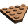 LEGO Bruin Wig Plaat 4 x 4 Hoek (30503)