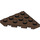 LEGO Brown Wedge Plate 4 x 4 Corner (30503)