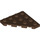 LEGO Brown Wedge Plate 4 x 4 Corner (30503)