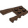 LEGO Brown Wedge Plate 4 x 4 with 2 x 2 Cutout (41822 / 43719)