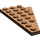 LEGO Braun Keil Platte 4 x 8 Flügel Links mit Unterseite Stud Notch (3933)