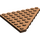 LEGO Brown Wedge Plate 8 x 8 Corner (30504)