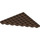 LEGO Brown Wedge Plate 8 x 8 Corner (30504)