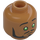 LEGO Bruno Madrigal Minifigur Huvud (Infälld solid knopp) (3274)