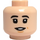 LEGO BTS Minifigur Huvud (Infälld solid knopp) (3626 / 101963)