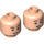 LEGO BTS Minifigure Head with Smirk (Recessed Solid Stud) (3626 / 101955)